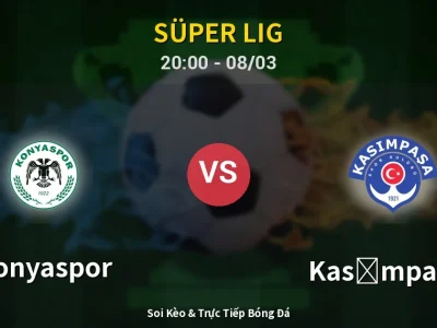 🔴 Trực Tiếp: Konyaspor 1-1 Kasımpaşa – Link Xem Süper Lig (Full HD)