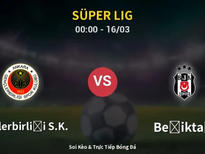 Kết Quả: Gençlerbirliği S.K. 0-2 Beşiktaş – Highlight & Bàn Thắng | Süper Lig