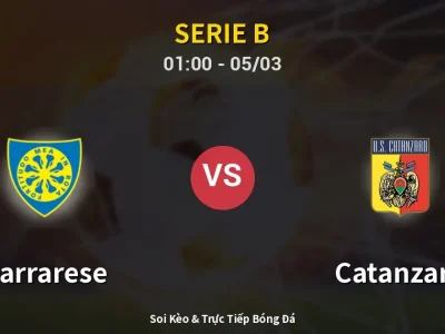 Kết Quả: Carrarese 3-3 Catanzaro – Highlight & Bàn Thắng | Serie B