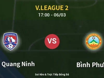 Kết Quả: Than Quang Ninh 1-1 Bình Phước – Highlight & Bàn Thắng | V.League 2