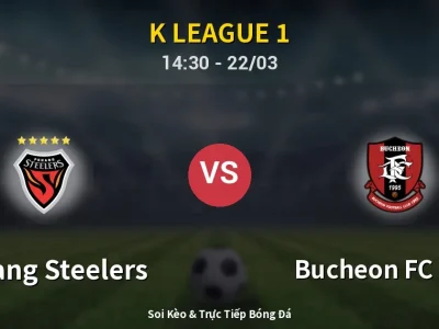Soi Kèo Pohang Steelers vs Bucheon FC 1995 – 14:30 22/03 | Nhận Định, Dự Đoán Tỷ Số
