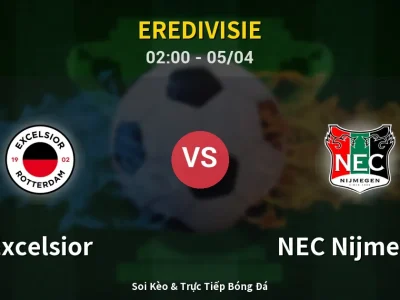 Kết Quả: Excelsior 0-2 NEC Nijmegen – Highlight & Bàn Thắng | Eredivisie