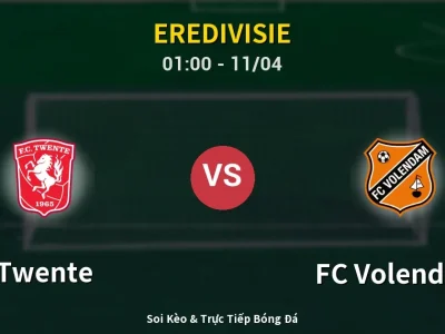 🔴 Trực Tiếp: Twente 2-0 FC Volendam – Link Xem Eredivisie (Full HD)