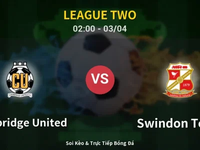 Kết Quả: Cambridge United 1-1 Swindon Town – Highlight & Bàn Thắng | League Two