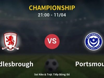 Soi Kèo Middlesbrough vs Portsmouth – 21:00 11/04 | Nhận Định, Dự Đoán Tỷ Số