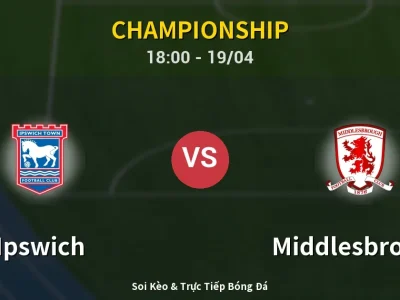 Soi Kèo Ipswich vs Middlesbrough – 18:00 19/04 | Nhận Định, Dự Đoán Tỷ Số