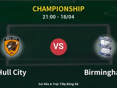 Soi Kèo Hull City vs Birmingham – 21:00 18/04 | Nhận Định, Dự Đoán Tỷ Số