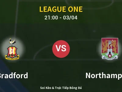 🔴 Trực Tiếp: Bradford 1-0 Northampton – Link Xem League One (Full HD)