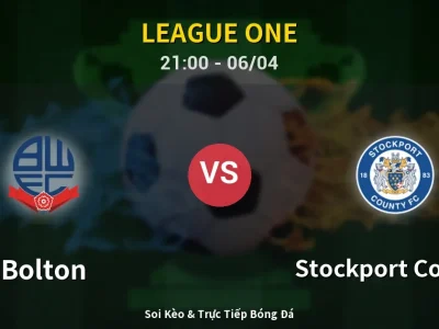 Soi Kèo Bolton vs Stockport County – 21:00 06/04 | Nhận Định, Dự Đoán Tỷ Số