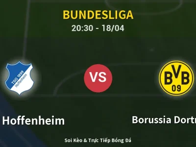 Soi Kèo 1899 Hoffenheim vs Borussia Dortmund – 20:30 18/04 | Nhận Định, Dự Đoán Tỷ Số
