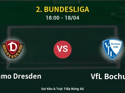 Soi Kèo Dynamo Dresden vs VfL Bochum – 18:00 18/04 | Nhận Định, Dự Đoán Tỷ Số