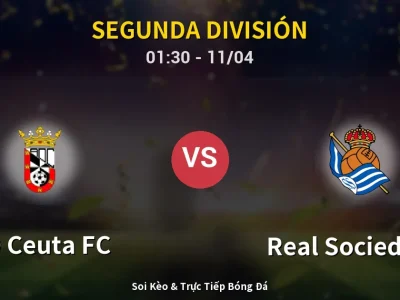 🔴 Trực Tiếp: AD Ceuta FC 0-0 Real Sociedad II – Link Xem Segunda División (Full HD)