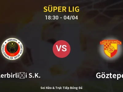 Soi Kèo Gençlerbirliği S.K. vs Göztepe – 18:30 04/04 | Nhận Định, Dự Đoán Tỷ Số