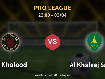 Soi Kèo Al Kholood vs Al Khaleej Saihat – 23:00 03/04 | Nhận Định, Dự Đoán Tỷ Số