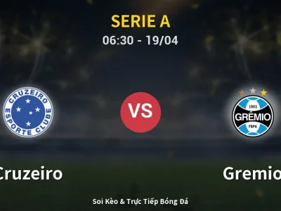 🔴 Trực Tiếp: Cruzeiro 2-0 Gremio – Link Xem Serie A (Full HD)