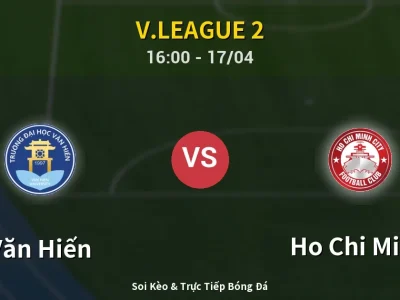 Kết Quả: Văn Hiến 1-1 Ho Chi Minh – Highlight & Bàn Thắng | V.League 2