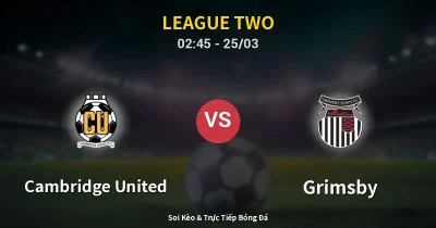 Cambridge United vs Grimsby 25/03