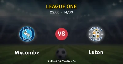Wycombe vs Luton 14/03