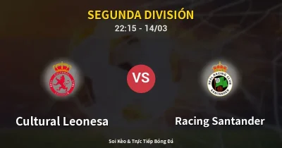 Cultural Leonesa vs Racing Santander 14/03