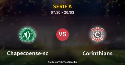 Chapecoense-sc vs Corinthians 20/03