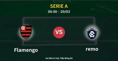 Flamengo vs remo 20/03