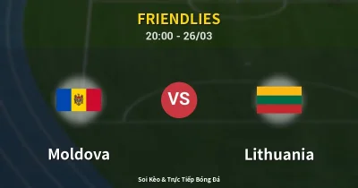 Moldova vs Lithuania 26/03