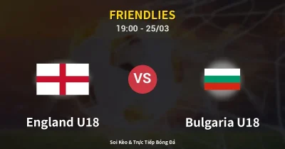 England U18 vs Bulgaria U18 25/03