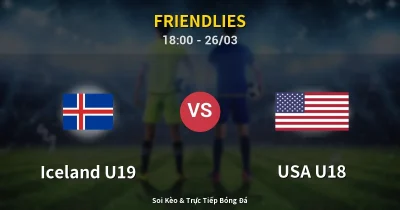 Iceland U19 vs USA U18 26/03