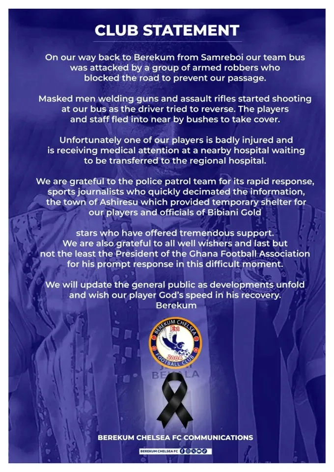 Thông báo được đưa ra từ GFA